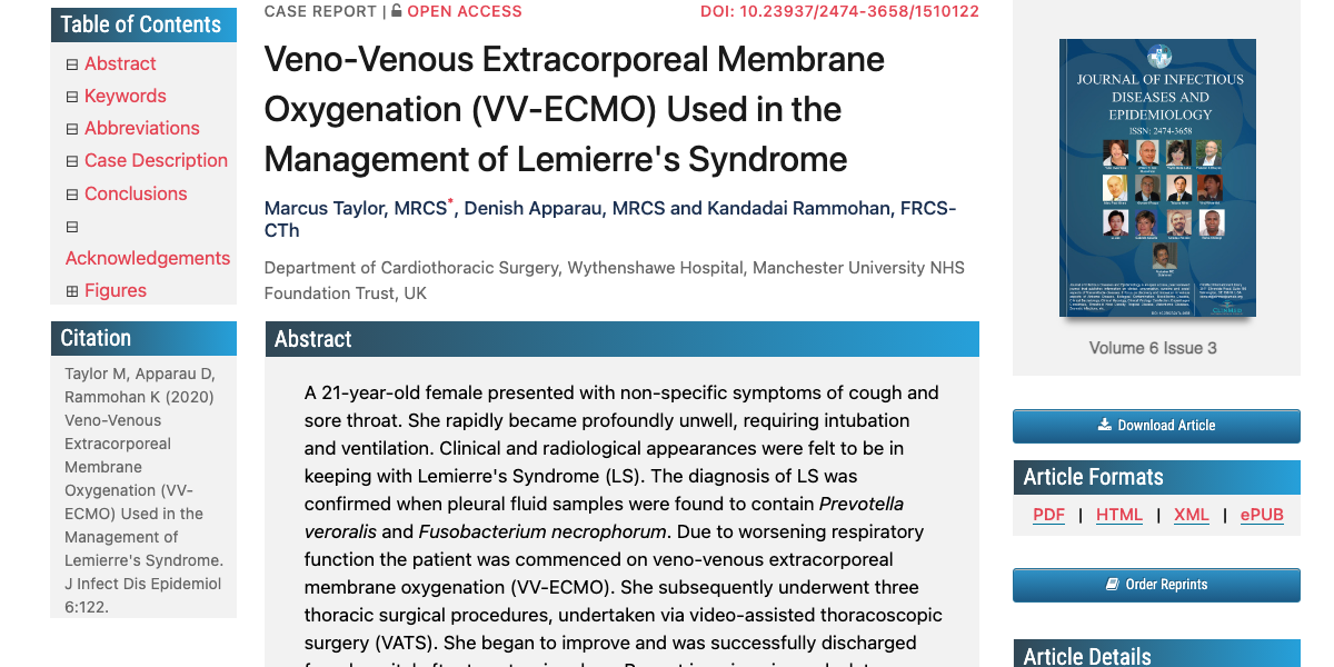 Title and abstract of Ozone therapy for viral and bacterial infections